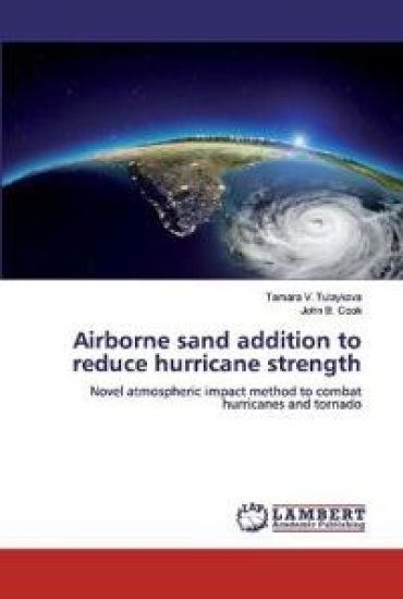 Airborne sand addition to reduce hurricane strength
