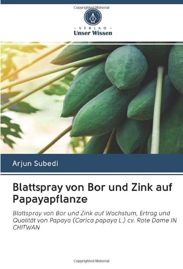 Blattspray von Bor und Zink auf Papayapflanze