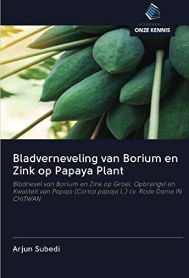 Bladverneveling van Borium en Zink op Papaya Plant