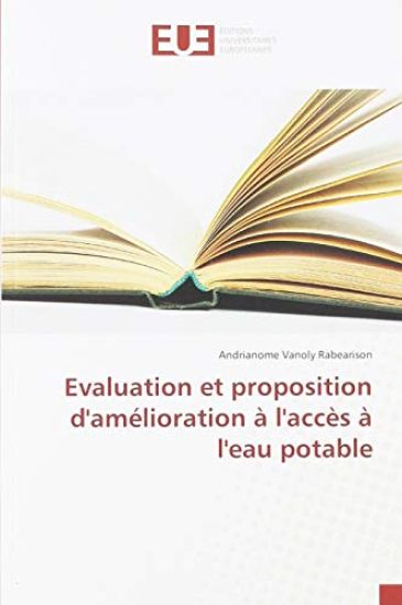Evaluation et proposition d'amélioration à l'accès à l'eau potable