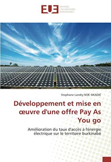 Développement et mise en ¿uvre d'une offre Pay As You go