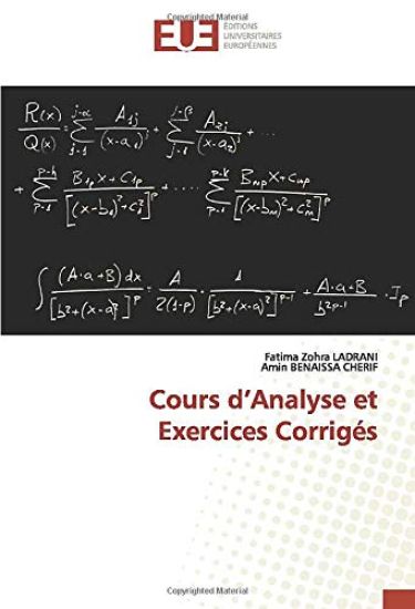 Cours d¿Analyse et Exercices Corrigés