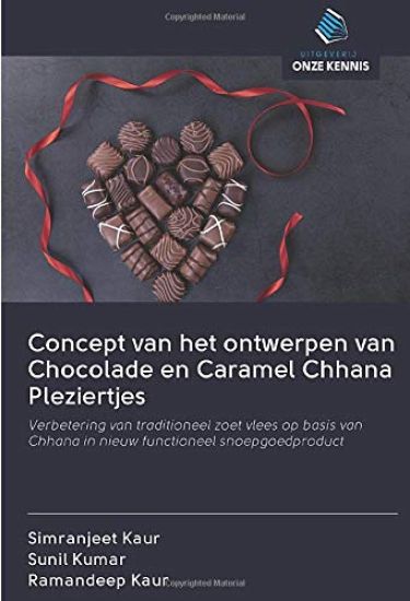 Concept van het ontwerpen van Chocolade en Caramel Chhana Pleziertjes