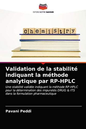 Validation de la stabilité indiquant la méthode analytique par RP-HPLC