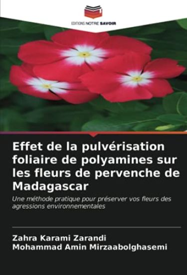 Effet de la pulvérisation foliaire de polyamines sur les fleurs de pervenche de Madagascar