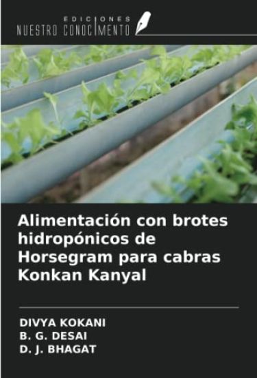 Alimentación con brotes hidropónicos de Horsegram para cabras Konkan Kanyal