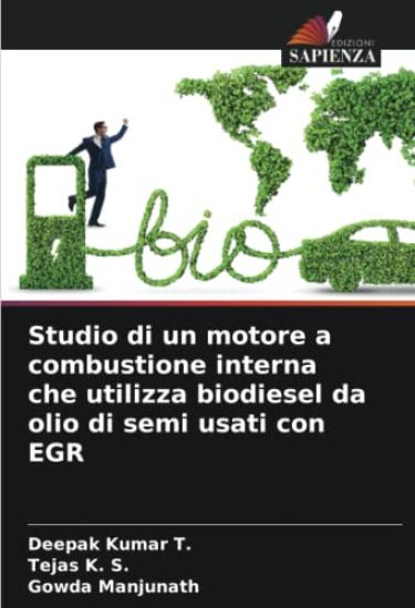 Studio di un motore a combustione interna che utilizza biodiesel da olio di semi usati con EGR