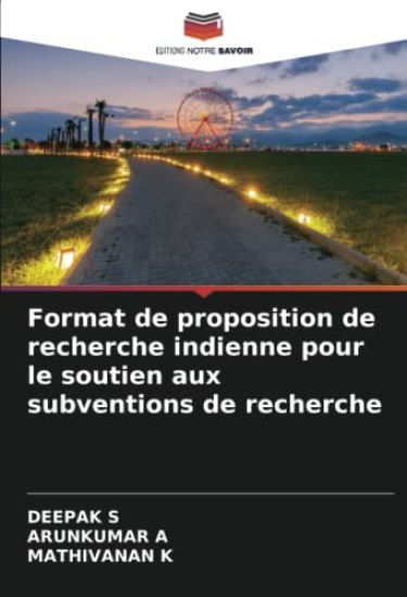 Format de proposition de recherche indienne pour le soutien aux subventions de recherche