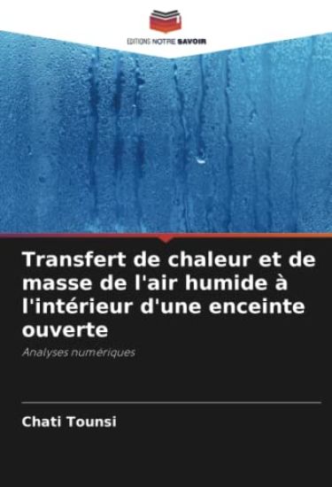 Transfert de chaleur et de masse de l'air humide à l'intérieur d'une enceinte ouverte