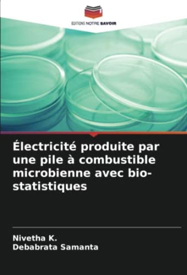 Électricité produite par une pile à combustible microbienne avec bio-statistiques