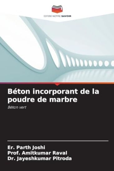 Béton incorporant de la poudre de marbre