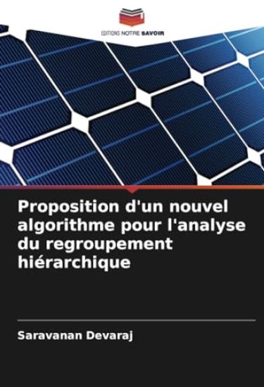 Proposition d'un nouvel algorithme pour l'analyse du regroupement hiérarchique