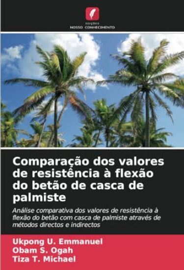 Comparação dos valores de resistência à flexão do betão de casca de palmiste