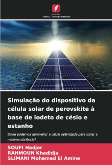Simulação do dispositivo da célula solar de perovskite à base de iodeto de césio e estanho