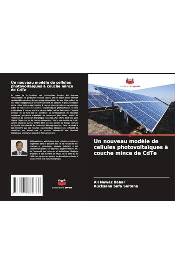 Un nouveau modèle de cellules photovoltaïques à couche mince de CdTe