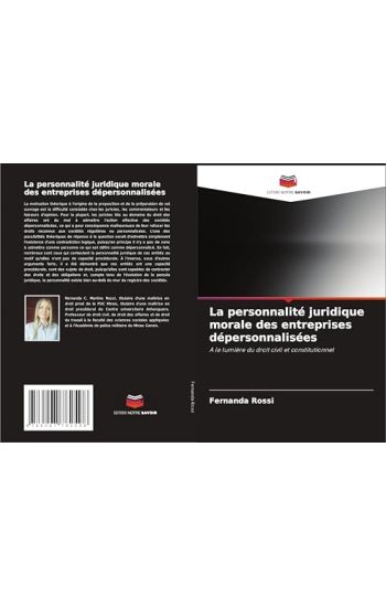 La personnalité juridique morale des entreprises dépersonnalisées