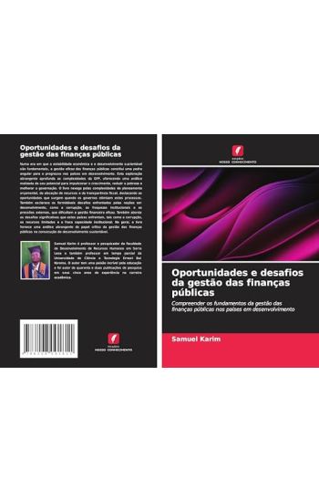 Oportunidades e desafios da gestão das finanças públicas