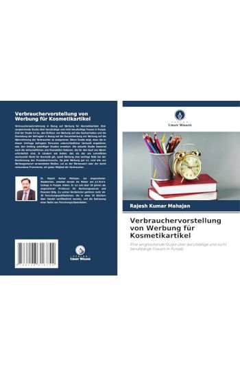 Verbrauchervorstellung von Werbung für Kosmetikartikel