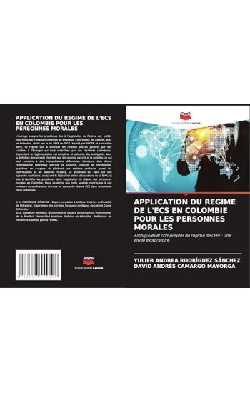 Application Du Regime de l'Ecs En Colombie Pour Les Personnes Morales