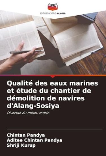 Qualité des eaux marines et étude du chantier de démolition de navires d'Alang-Sosiya