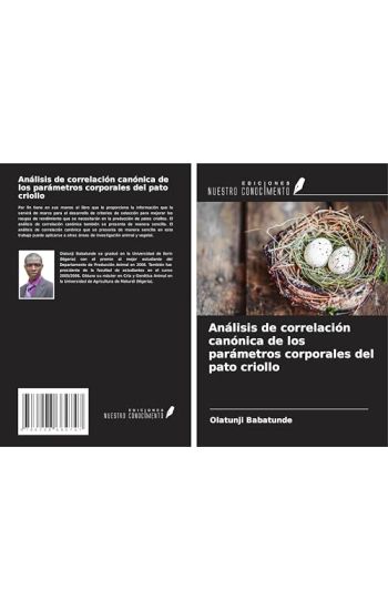 Análisis de correlación canónica de los parámetros corporales del pato criollo