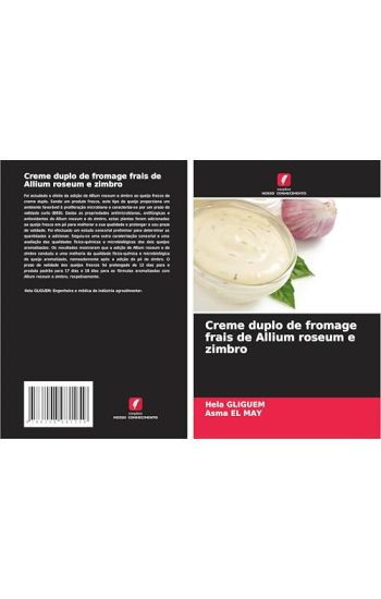 Creme duplo de fromage frais de Allium roseum e zimbro