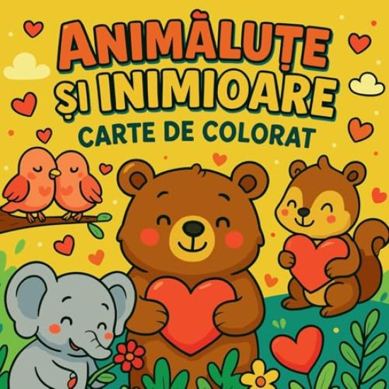 Anim¿lu¿e ¿i Inimioare - Carte de Colorat