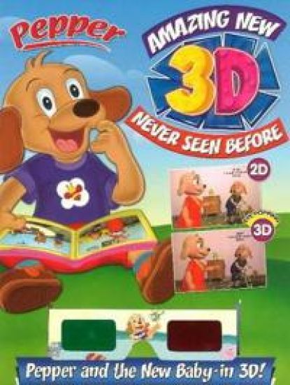 Pepper Amazing New 3D Never Seen Before Pepper paperthe New Baby -- in 3D
