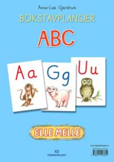 Elle melle. ABC. Bokstavplansjer