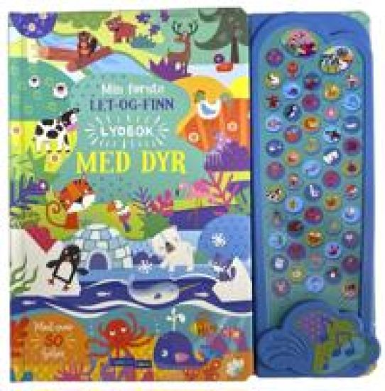 Min første let-og-finn lydbok med dyr