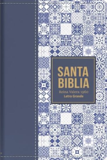 Biblia Rvr 1960 Letra Grande Tamaño Manual Símil Piel Azul Oscuro(bible Rvr 1960 Large Print Handsize Leatherlike Tiles Dark Blue (Spanish Edition)