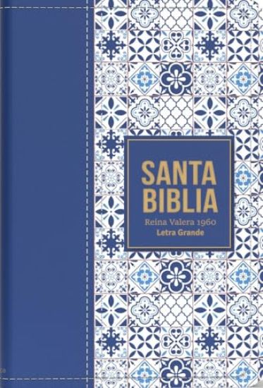 Biblia Rvr 1960 Letra Grande Tamaño Manual Símil Piel Azul Claro(bible Rvr 1960 Large Print Handsize Leatherlike Tiles Light Blue (Spanish Edition)