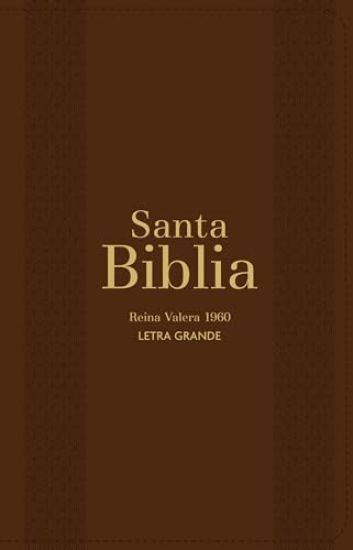Biblia Rvr 1960 Letra Grande Tamaño Manual Marrón Con Cierre E Índice (Bible Rvr 1960 Large Print Handsize Leatherlike Brown Indexed with Zipper (Span