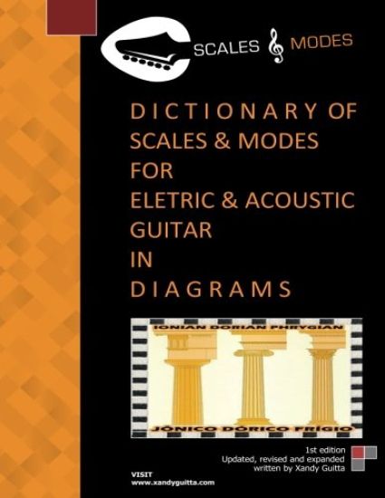 Dictionary of Scales & Modes for Eletric & Acoustic Guitar in D I A G R A M S: Scales and Modes