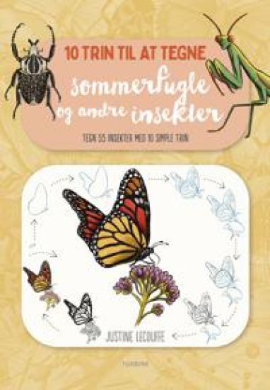 10 trin til at tegne sommerfugle og andre insekter
