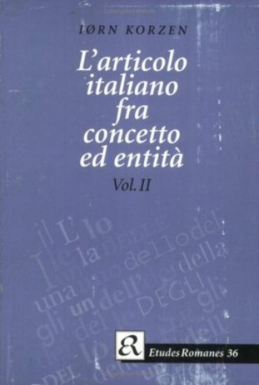 L'articolo italiano fra concetto ed entitá
