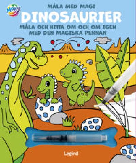 Måla med vatten : Dinosaurier
