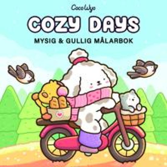 Cozy Days : Mysig och gullig Cozy Coloring målarbok från Coco Wyo