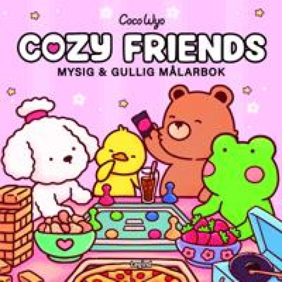Cozy Friends : Mysig och gullig Cozy Coloring målarbok från Coco Wyo