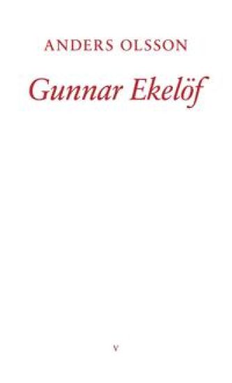 Kansikuva: Gunnar Ekelöf