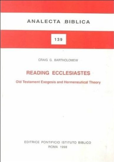 Reading Ecclesiastes