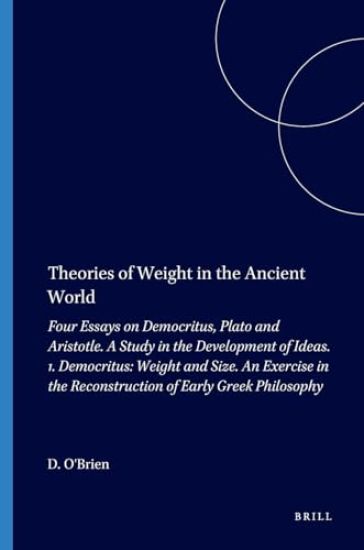 Theories of Weight in the Ancient World