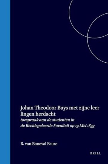 Johan Theodoor Buys Met Zijne Leerlingen Herdacht