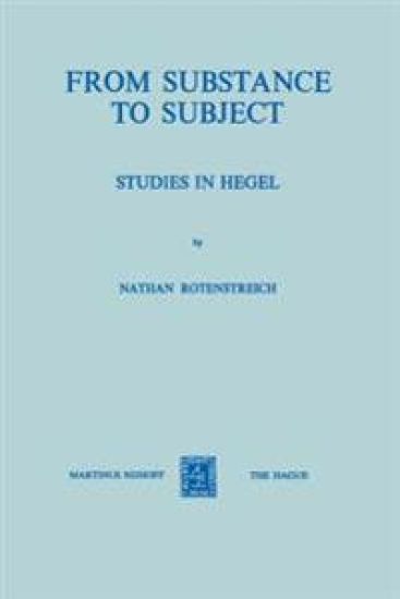 From Substance to Subject