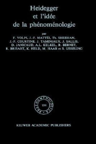 Heidegger et l'idée de la phénoménologie