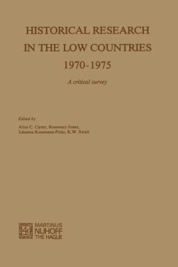 Historical Research in the Low Countries 1970–1975