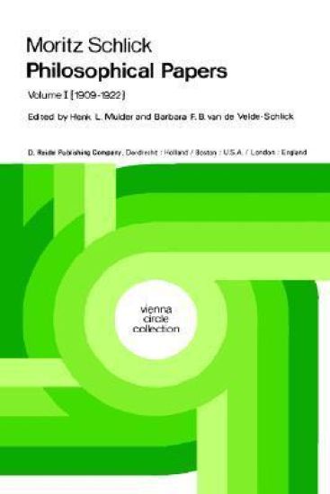 Moritz Schlick Philosophical Papers