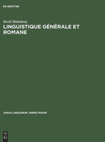 Linguistique générale et romane