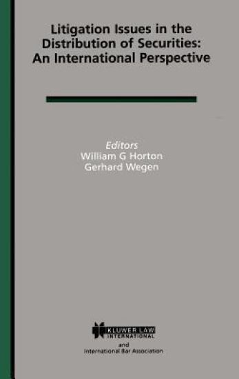 Litigation Issues in Distribution of Securities: An International Perspective