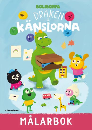 Draken och känslorna målarbok